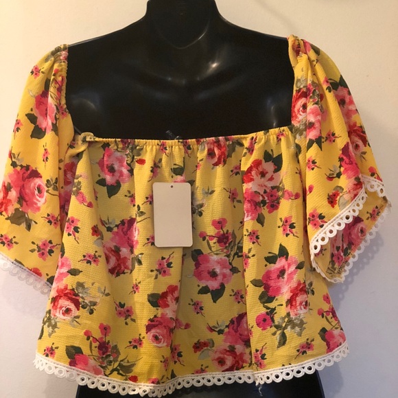 🔥🌸🎉🌹👗🌸🔥Love J off shoulder boho shirt🌷🌸🌹 - Picture 4 of 7